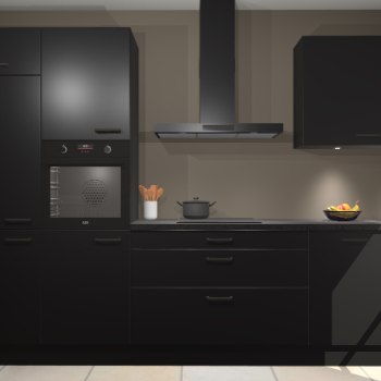 Zwarte keuken Athene 67935