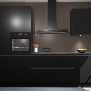 Zwarte greeploze keuken Athene 67936