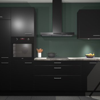 Zwarte keuken Athene 67980