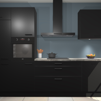 Zwarte keuken Athene 67940