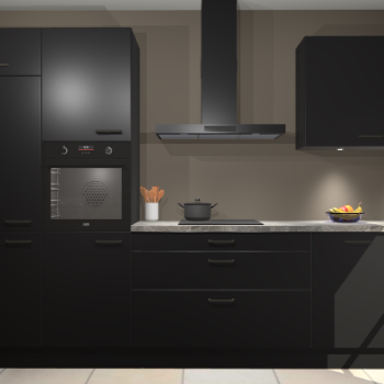 Zwarte keuken Athene 67941