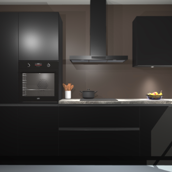 Zwarte greeploze keuken Athene 67942