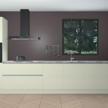 Magnolia hoogglans greeploze keuken Quito 96543