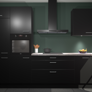 Zwarte keuken Athene 67944