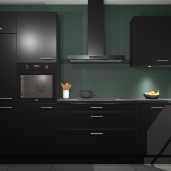 Zwarte keuken Athene 67950