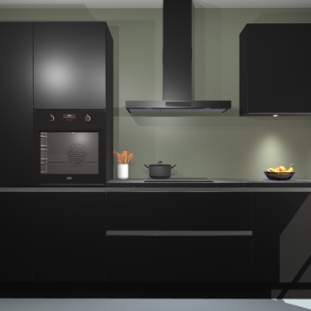 Zwarte greeploze keuken Athene 67951