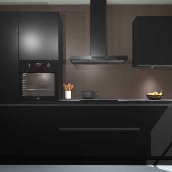 Zwarte greeploze keuken Athene 70990