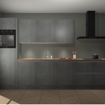 Beton Parelgrijs greeploze keuken Asmara 97773