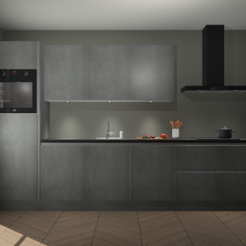Beton Parelgrijs greeploze keuken Asmara 97786