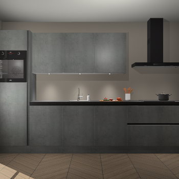 Beton Parelgrijs greeploze keuken Asmara 97789