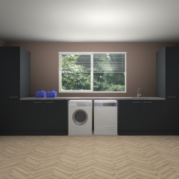 Onyxgrijze waskamer Brunei 98097