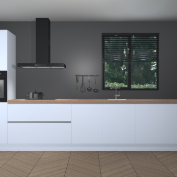 Sneeuwwitte greeploze keuken Quito 35464