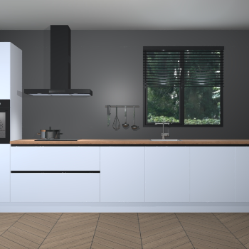 Sneeuwwitte greeploze keuken Quito 35467