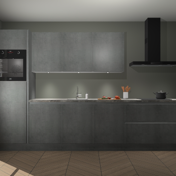 Beton Parelgrijs greeploze keuken Asmara 97846