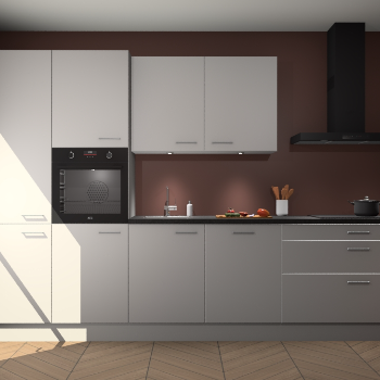 Zijdegrijze keuken Selfoss 96453