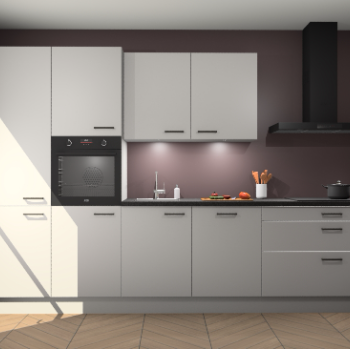 Zijdegrijze keuken Selfoss 96456