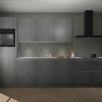 Beton Parelgrijs greeploze keuken Asmara 97852