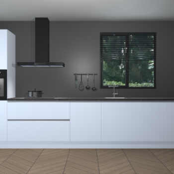 Sneeuwwitte greeploze keuken Quito 35476