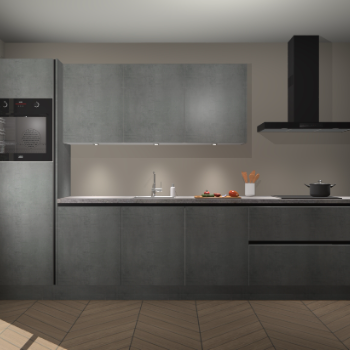 Beton Parelgrijs greeploze keuken Asmara 97855