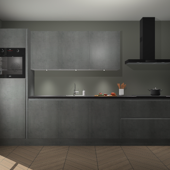 Beton Parelgrijs greeploze keuken Asmara 97858