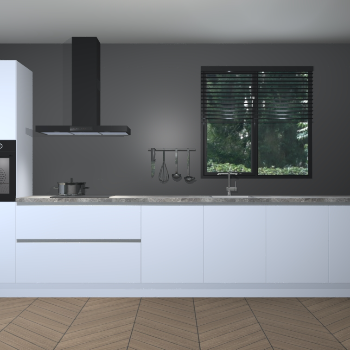 Sneeuwwitte greeploze keuken Quito 35482