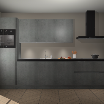 Beton Parelgrijs greeploze keuken Asmara 97861