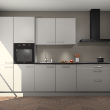 Zijdegrijze keuken Selfoss 96476