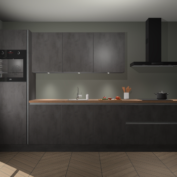 Beton Antraciet greeploze keuken Asmara 97915