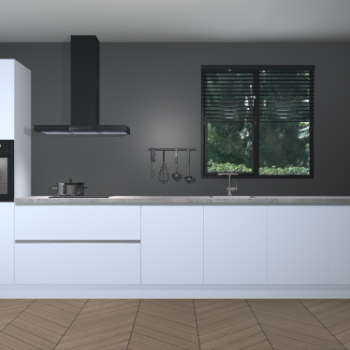 Sneeuwwitte greeploze keuken Quito 35488