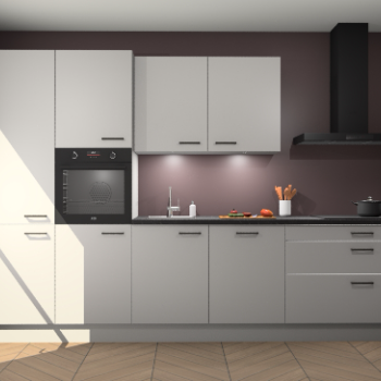 Zijdegrijze keuken Selfoss 96480