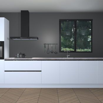 Sneeuwwitte greeploze keuken Quito 35491