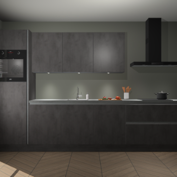 Beton Antraciet greeploze keuken Asmara 97922