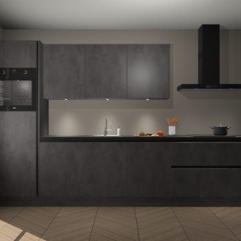 Beton Antraciet greeploze keuken Asmara 97931