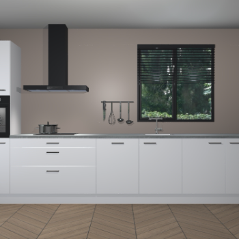 Zijdegrijze keuken Quito 35644