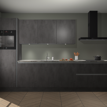 Beton Antraciet greeploze keuken Asmara 97934