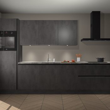 Beton Antraciet greeploze keuken Asmara 97937