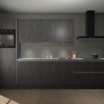 Beton Antraciet greeploze keuken Asmara 97940