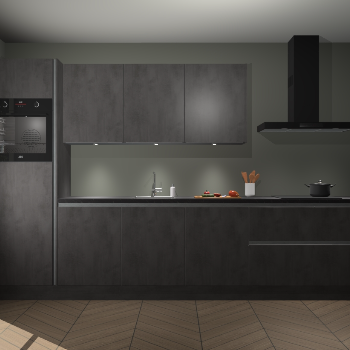 Beton Antraciet greeploze keuken Asmara 97947