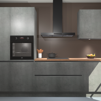 Beton Parelgrijs greeploze keuken Athene 71037