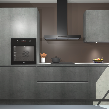 Beton Parelgrijs greeploze keuken Athene 71043