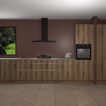 Goud Eiken keuken Angola 97003