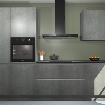 Beton Parelgrijs greeploze keuken Athene 71046