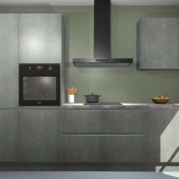 Beton Parelgrijs greeploze keuken Athene 71052