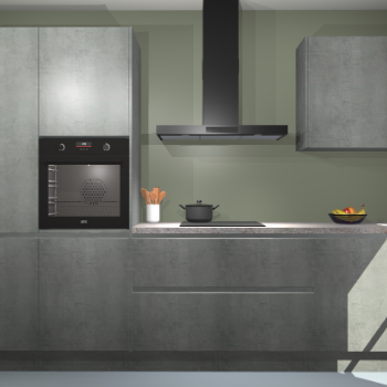 Beton Parelgrijs greeploze keuken Athene 71058