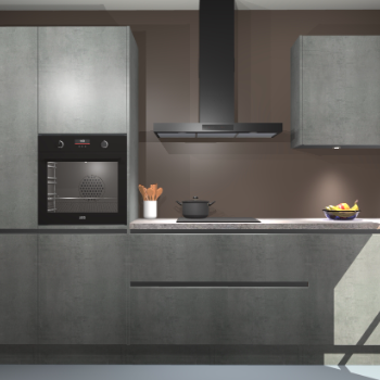 Beton Parelgrijs greeploze keuken Athene 71061