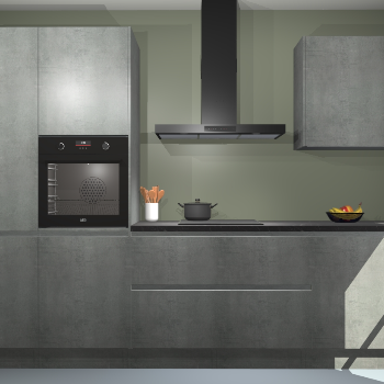 Beton Parelgrijs greeploze keuken Athene 71063