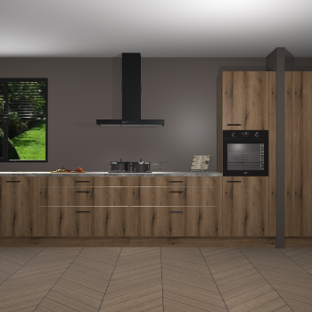 Goud Eiken keuken Angola 97017