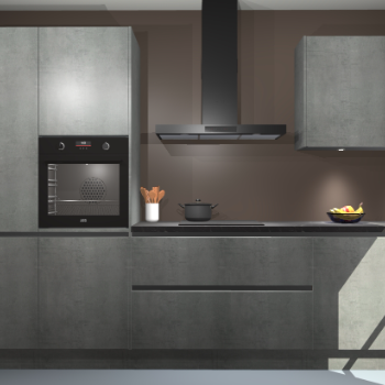 Beton Parelgrijs greeploze keuken Athene 71066