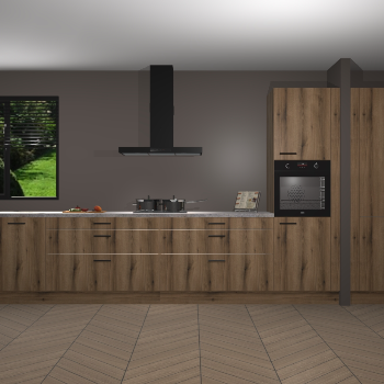 Goud Eiken keuken Angola 97023