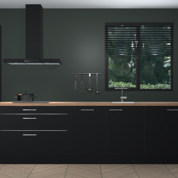 Zwarte keuken Quito 96720